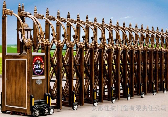 福永有軌伸縮門(mén)和無(wú)軌伸縮門(mén)有什么區(qū)別